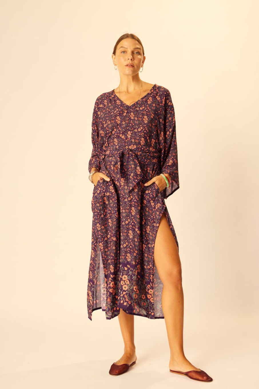 Cover-Ups Natalie Martin Collection | Marin Dress With Sash